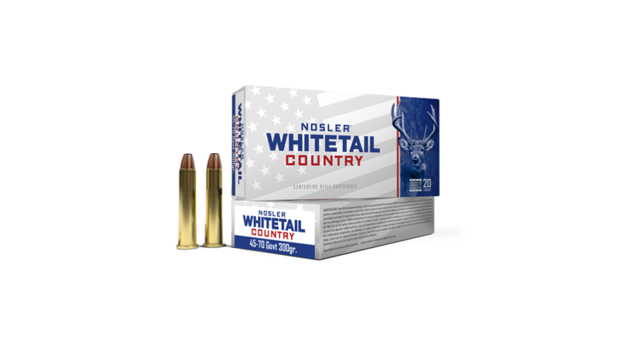 MUNITION 45-70 300G NOSLER WHITETAIL