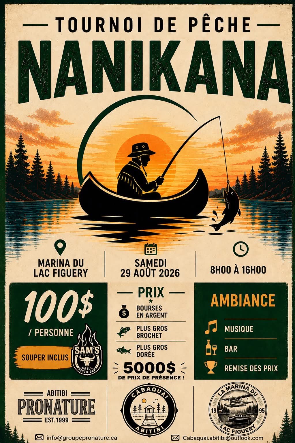 Inscription Tournoi de pêche Nanikana (par pêcheur)