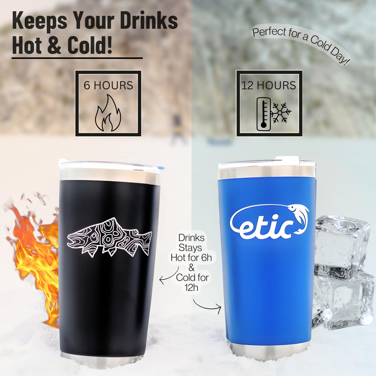 TASSE ISOLÉE NOIR ETIC 20oz