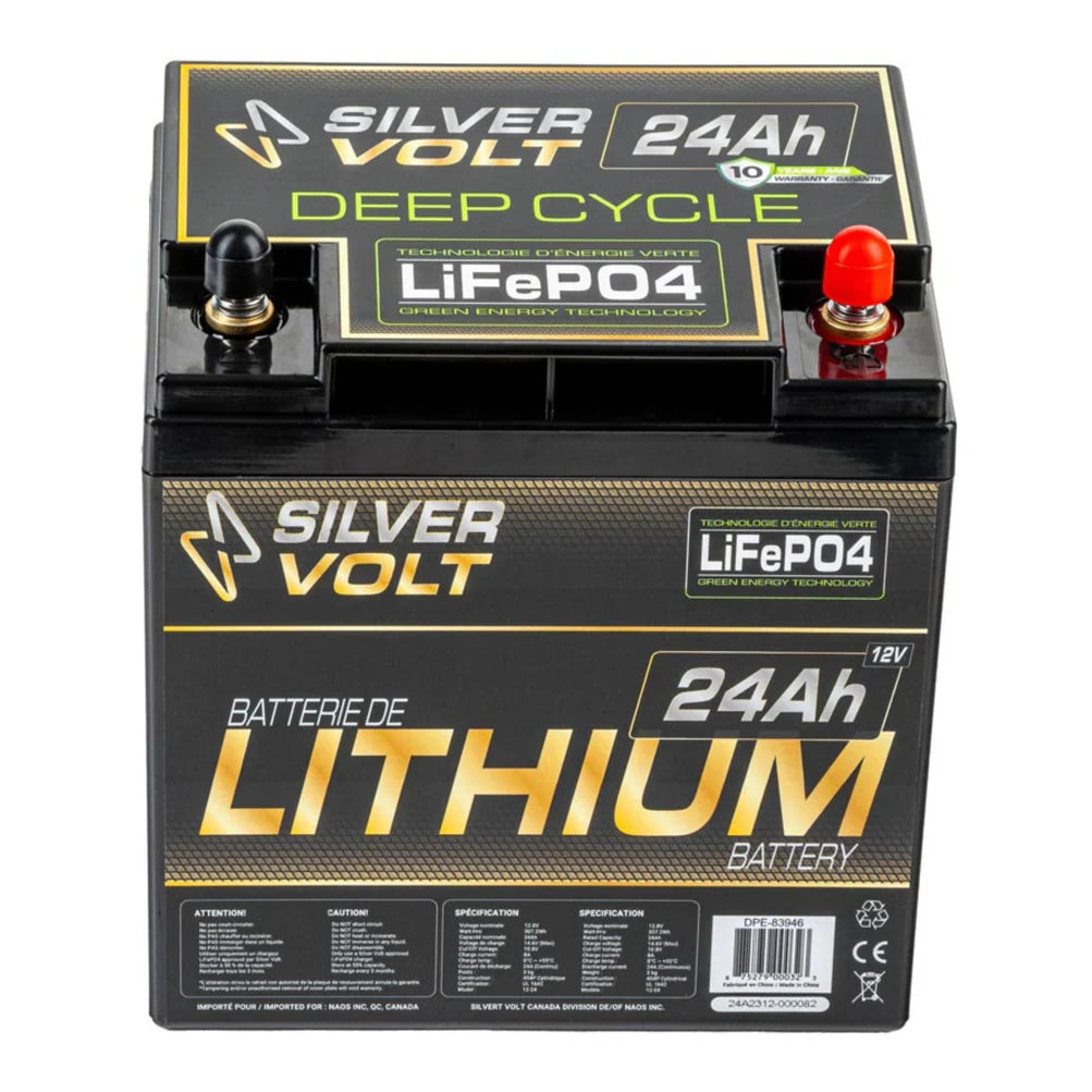 BATTERIE AU LITHIUM RECHARGEABLE "LiFePO4" - 24A