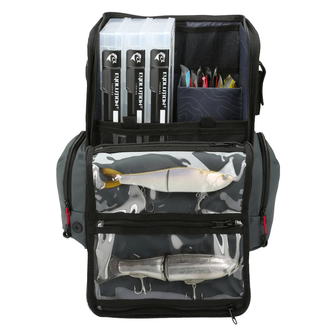 EVOLUTION Sac a pêche Largemouth 3.0 Gris