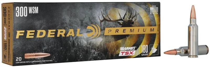 MUNITION CAL.300 WSM 180 GR.FED.