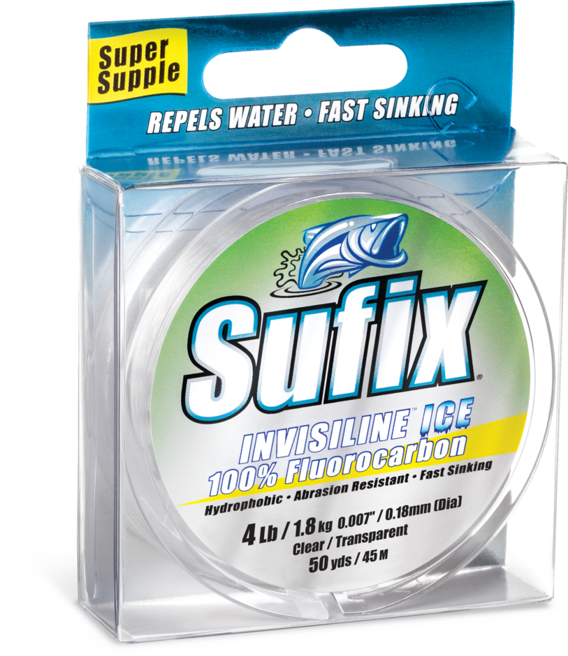 FILS POUR CANNE A PÊCHE SUR GLACE INVISILINE FLUOCARBONE