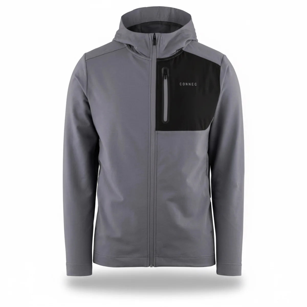 HOODIES +ZIP CHANDLER GRIS BLEU