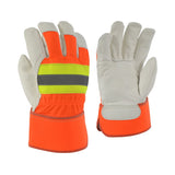 GANTS TRAVAIL ORANGE-REFELEX