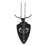 SUPPORT NOIR  POUR CRÂNE CHEVREUIL