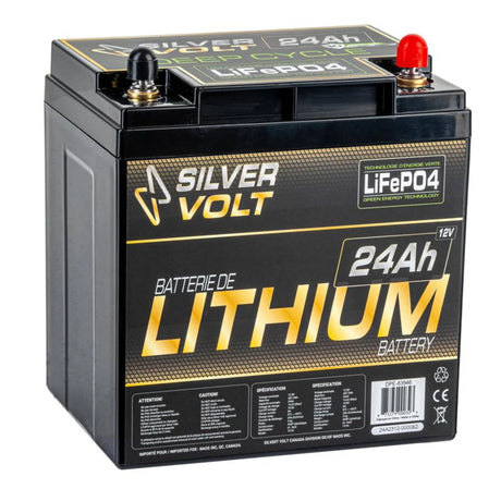 BATTERIE AU LITHIUM RECHARGEABLE "LiFePO4" - 24A