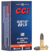 MUNITION CAL.22LR 710FPS CCI SILENCIEUSE