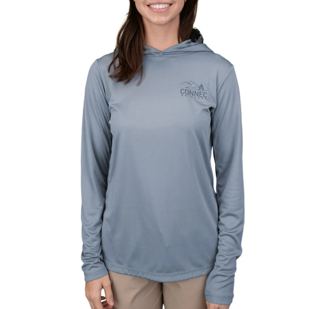 CHANDAIL GRIS  CONNEC FEMME AVEC FILET