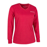 CHANDAIL FEMME COL V MC LONGUE