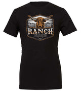 T-SHIRT LONGHORN 5 NOIR