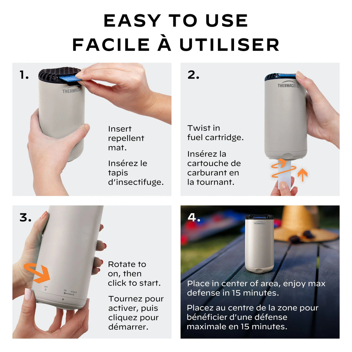 THERMACELL TORCHÈRE POUR PATIO