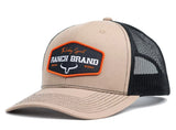CASQUETTE PATCH RANCH ORANGE, NOIR ET BEIGE